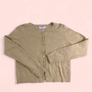 Old Navy Soft Knit Button Cardigan Light Olive Green | Size M